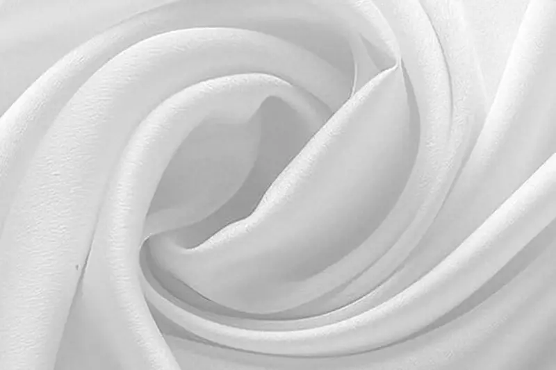 Crepe de chine and habotai surface comparison