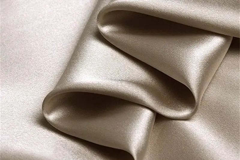 Silk satin and charmeuse surface comparison