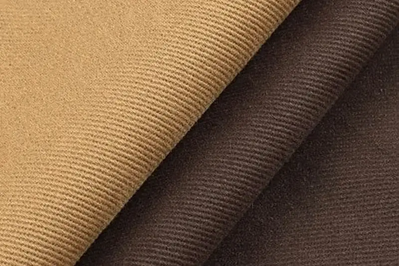 Silk twill diagonal weave detail