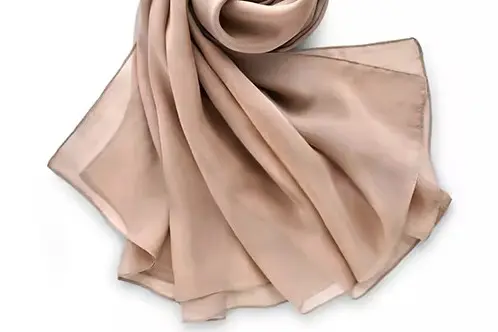 Silk chiffon edge seam and finishing sample