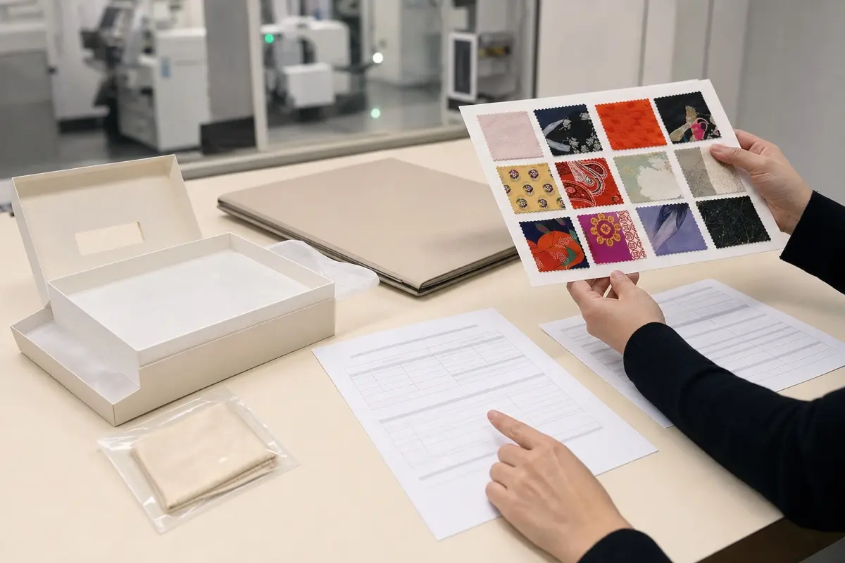 Silk certificates and testing documents prepared for scope review