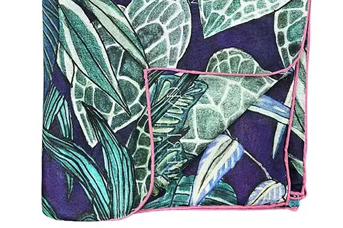Approved custom silk sample and specification record