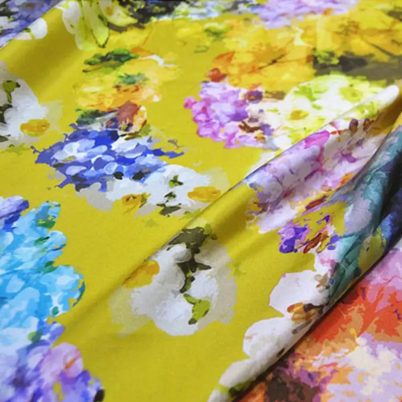 Printed silk surface and color