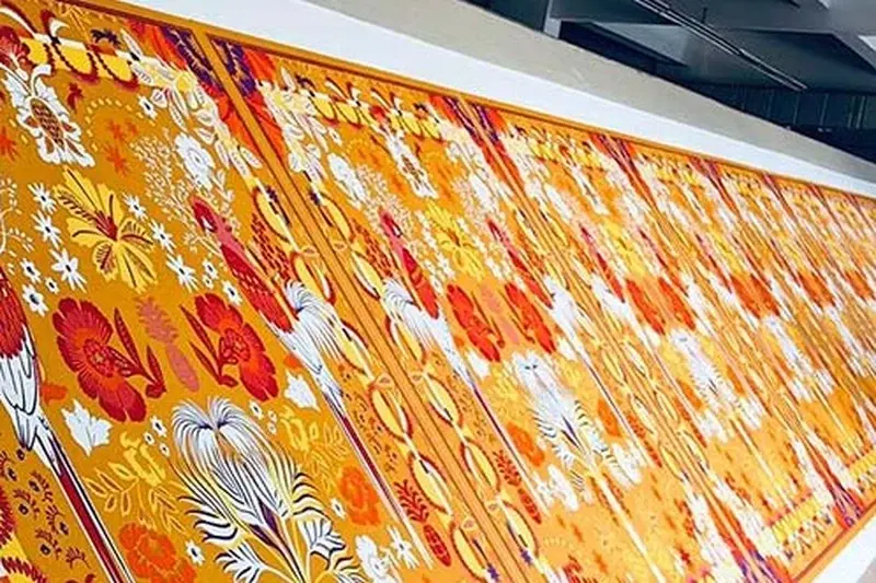 Real-size artwork repeat and placement setup