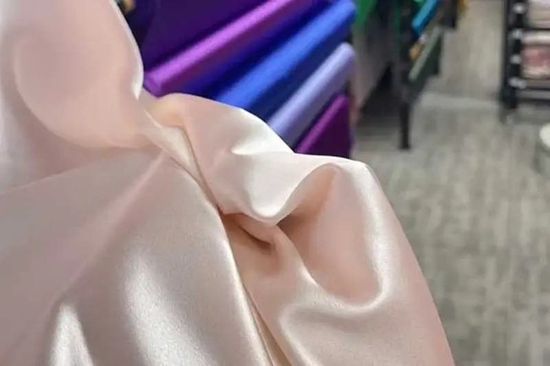 Approved silk fabric swatch and specification record