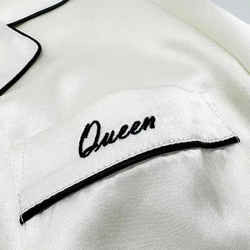 Pajama monogram and label detail