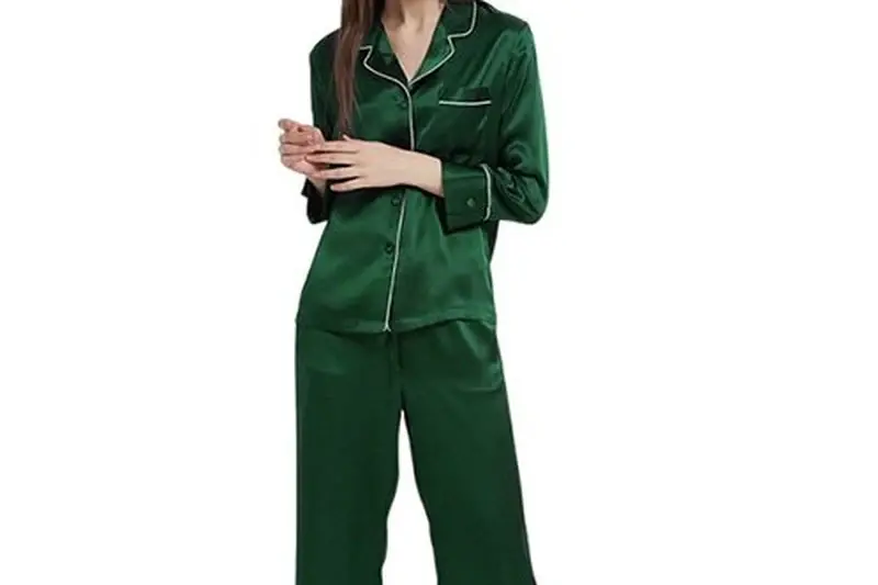 Long silk pajama set specification