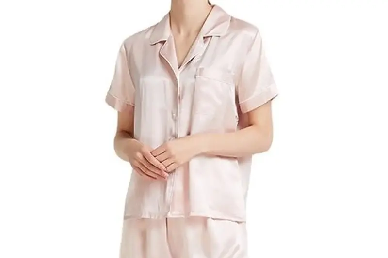 Short silk pajama set specification