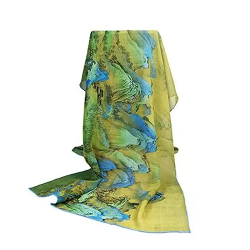 Long silk scarf
