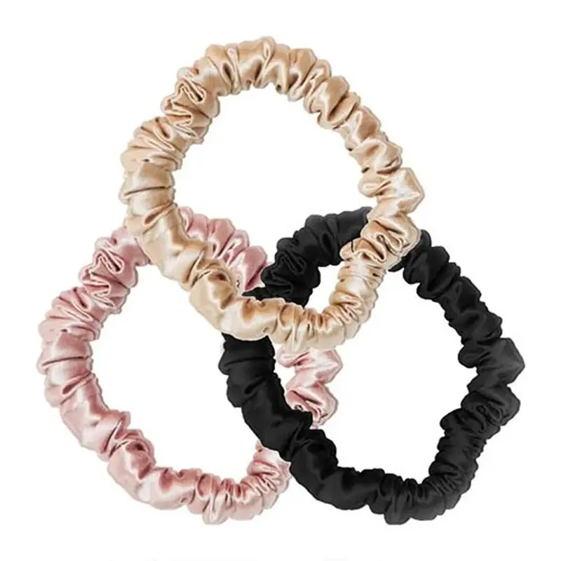 Mini silk scrunchie