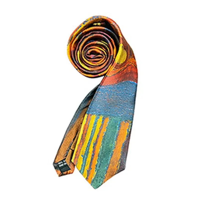 Silk tie width and blade profile