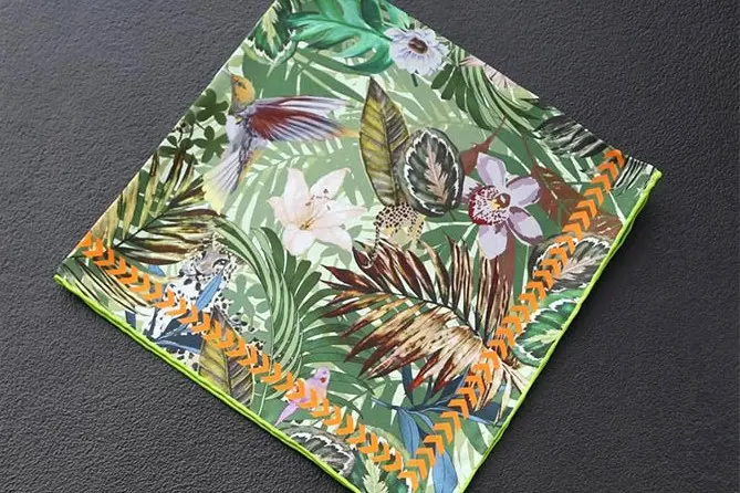 Silk scarf design routes and artwork planning