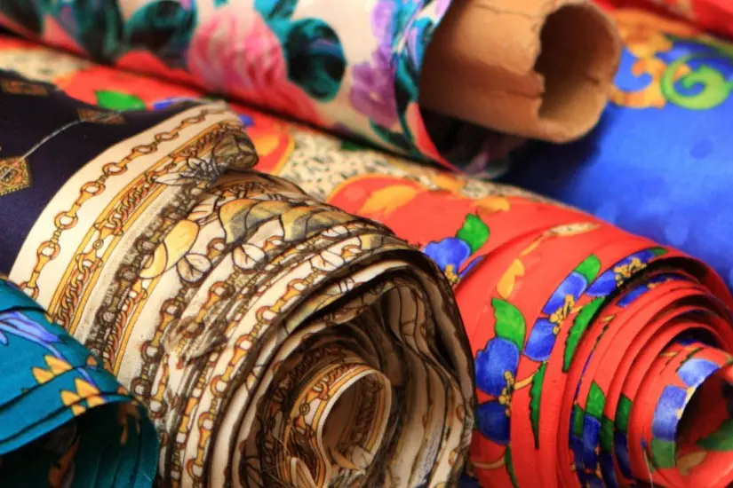 Fabric printing methods artwork and sample planning